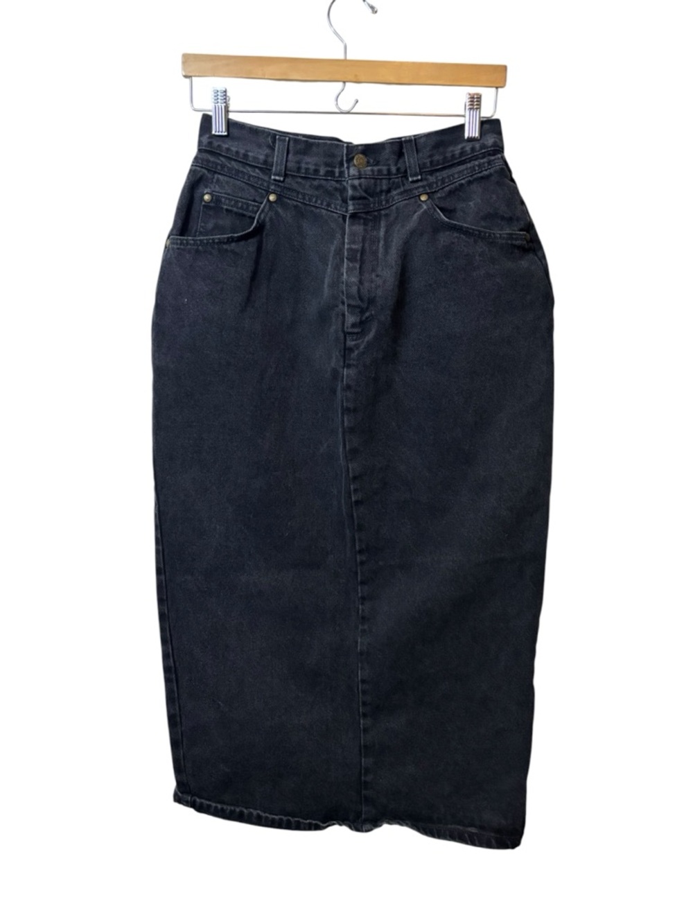 Levi’s | vintage brown label Classic Black Denim Pencil Skirt 10